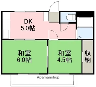グレーシア高須Ⅱ【5号室】の間取り