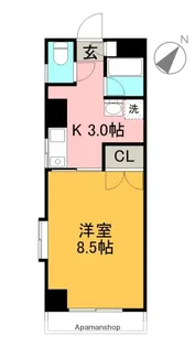 ルーチェ【403号室】の間取り