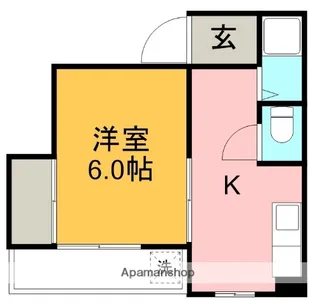 ハイツ寿(北本町)【206号室】の間取り