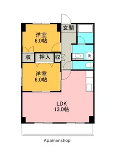 メゾン北村Ⅰ【401号室】の間取り