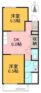 東ノ丸マンション【402号室】の間取り