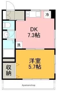 セレッソ【101号室】の間取り