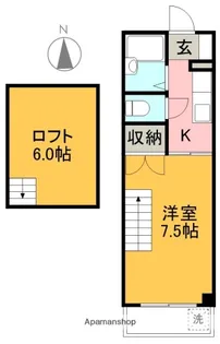 ドミール葛島【4階】の間取り
