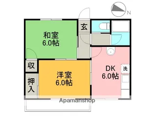 メゾン音三郎【303号室】の間取り