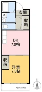 ロイヤルガーデンⅡ【205号室】の間取り