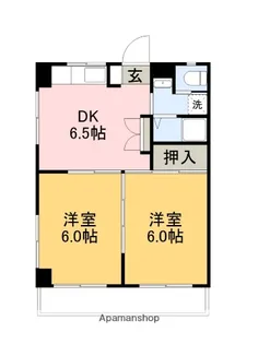 コーポ浜田(高須新町)【403号室】の間取り