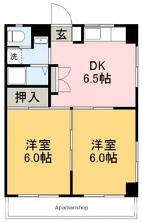 コーポ浜田(高須新町)【301号室】の間取り