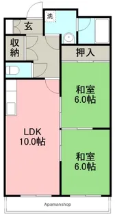 レジデンス・ニチュー【202号室】の間取り