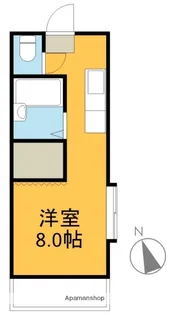 ハイツ有明【2階】の間取り