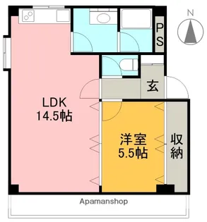 コーポ一宮Ⅱ【302号室】の間取り