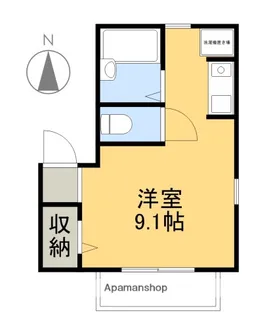介良コーポⅢ【202号室】の間取り