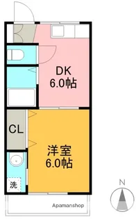 高知県高知市南御座【マンション】の間取り