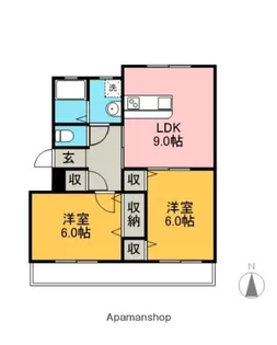 泉野ハイツ【303号室】の間取り