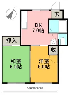 ピープルハウスⅠ【202号室】の間取り