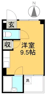 ノースリバーⅠ【407号室】の間取り