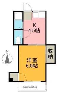 コーポサチ【202号室】の間取り