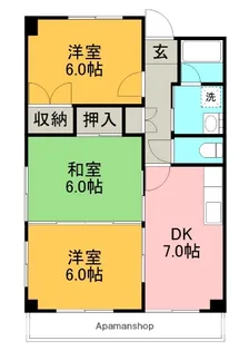 3DKの間取り画像