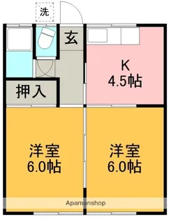 泉ハイツ【203号室】の間取り