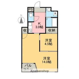 HABIT 北棟【202号室】の間取り