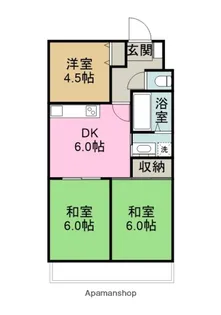 コーポ田中2号館【303号室】の間取り