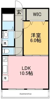 マリベールアスカⅡ【202号室】の間取り