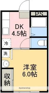 山岡ハイツ【302号室】の間取り