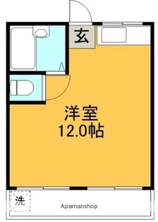 1Rの間取り画像