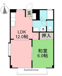 フォブール西秦【202号室】の間取り