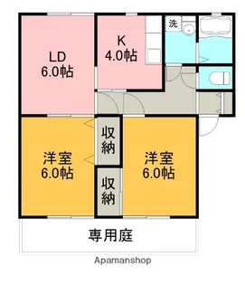 タウンコート【1階】の間取り