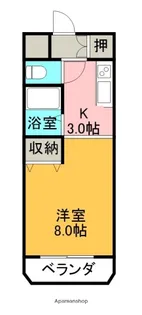 ヴィラージュ葛島【3階】の間取り