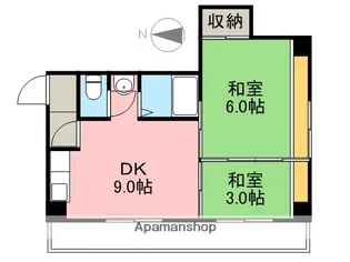 岡村ビル【201号室】の間取り