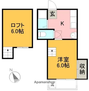 プレステージ仲田【402号室】の間取り
