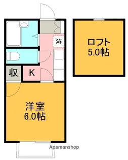 シティコート相模【105号室】の間取り