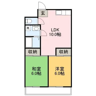 エスタンシア【2階】の間取り