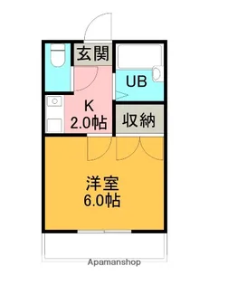 ホワイトパレス【203号室】の間取り