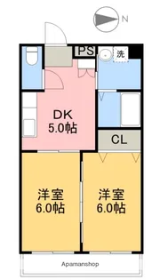メロディーハイム稲荷町【201号室】の間取り