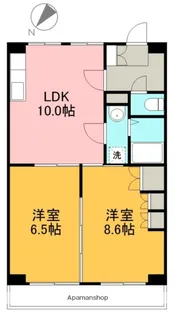 ロゼ3【602号室】の間取り