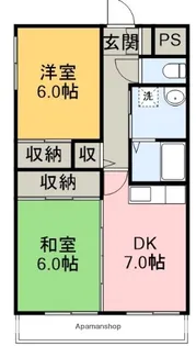 高知県高知市一宮中町2丁目【マンション】の間取り