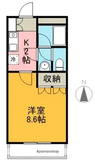 サンポートハイム高須【0103号室】の間取り