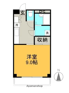 ハイムSSさんばし【302号室】の間取り