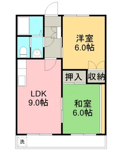 インペリアル西本Ⅱ【605号室】の間取り