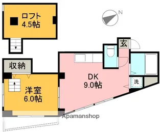 サンブリッジ・アベニュー【402号室】の間取り