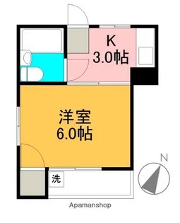 RSIDE【202号室】の間取り