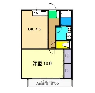 ベルメール【202号室】の間取り