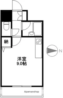 アスターハウス新本町【203号室】の間取り