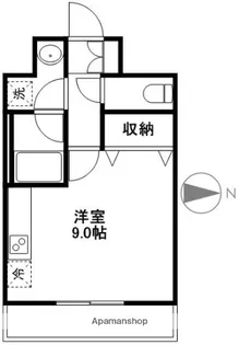 アスターハウス新本町【804号室】の間取り