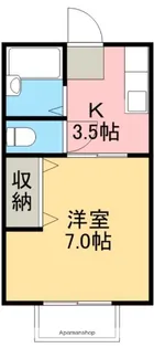 コーポ高本【206号室】の間取り
