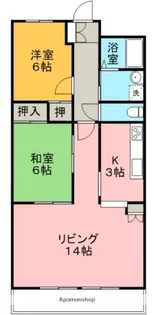 ソフィア大津【203号室】の間取り