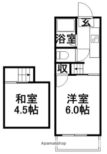 ピープルハウスⅠ【403号室】の間取り