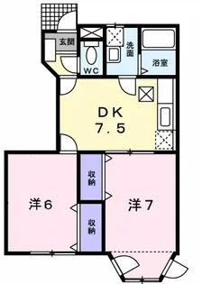 めぞん ちひろ【1階】の間取り